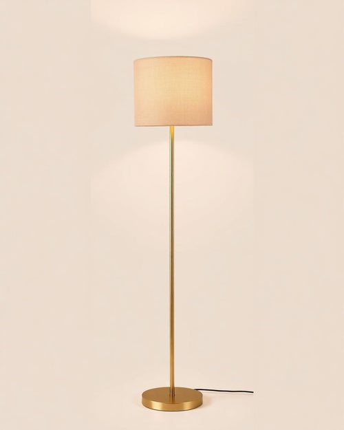 Arc brass floor lamp